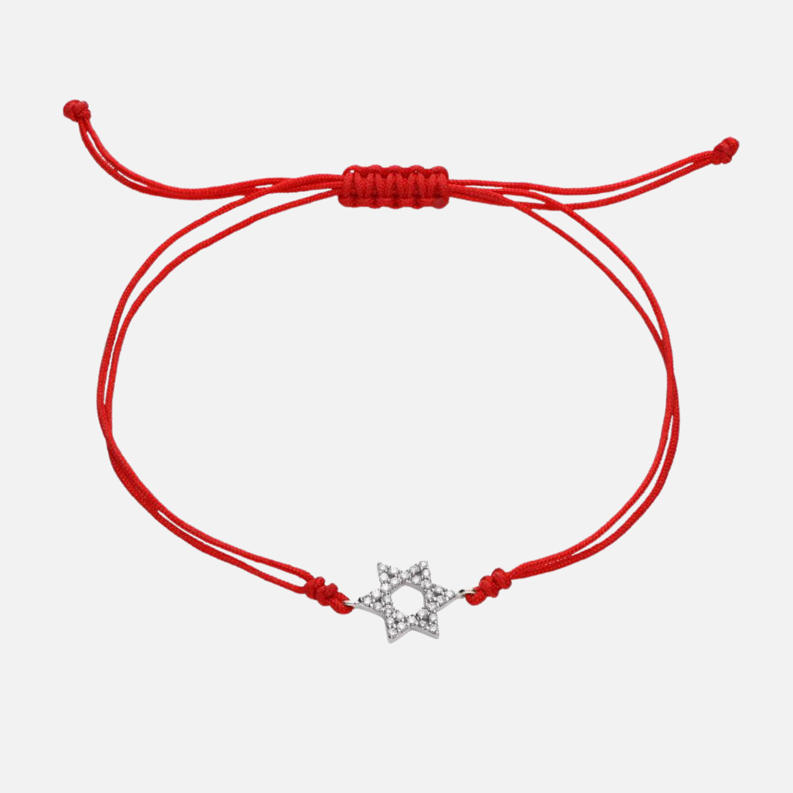 Star of David Red String Bracelet