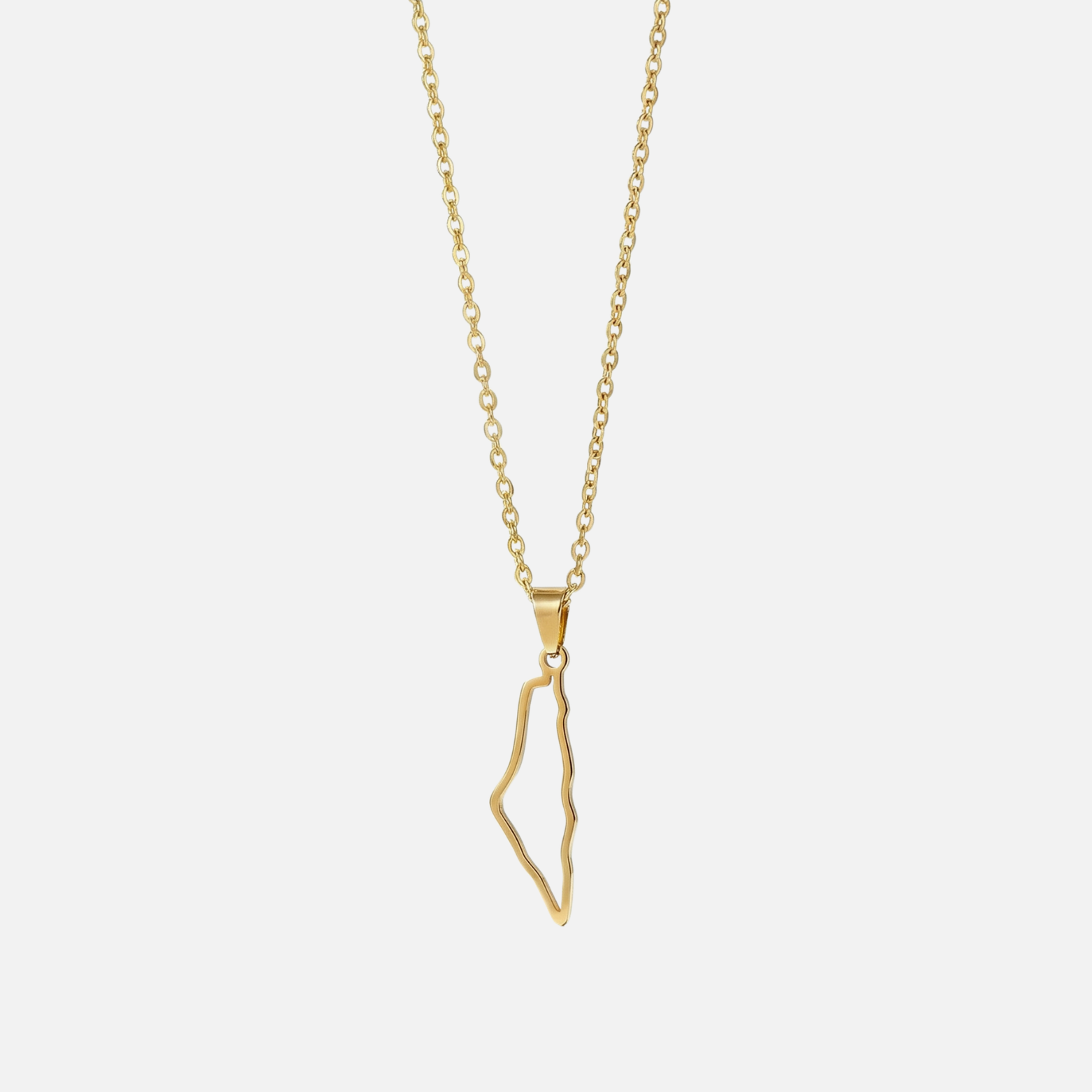 Israel Map Necklace