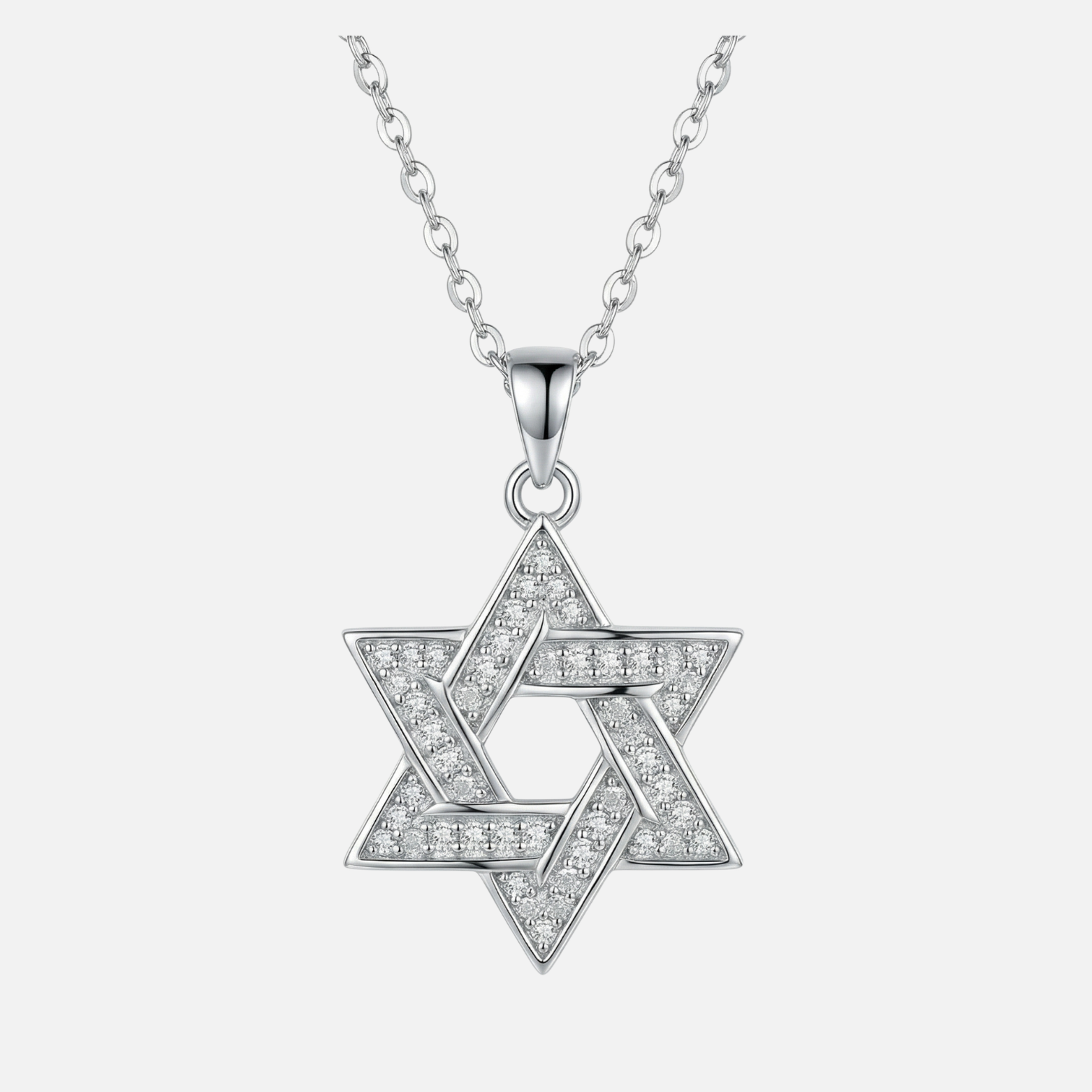 Pendentif Étoile de David en Argent Énergétique