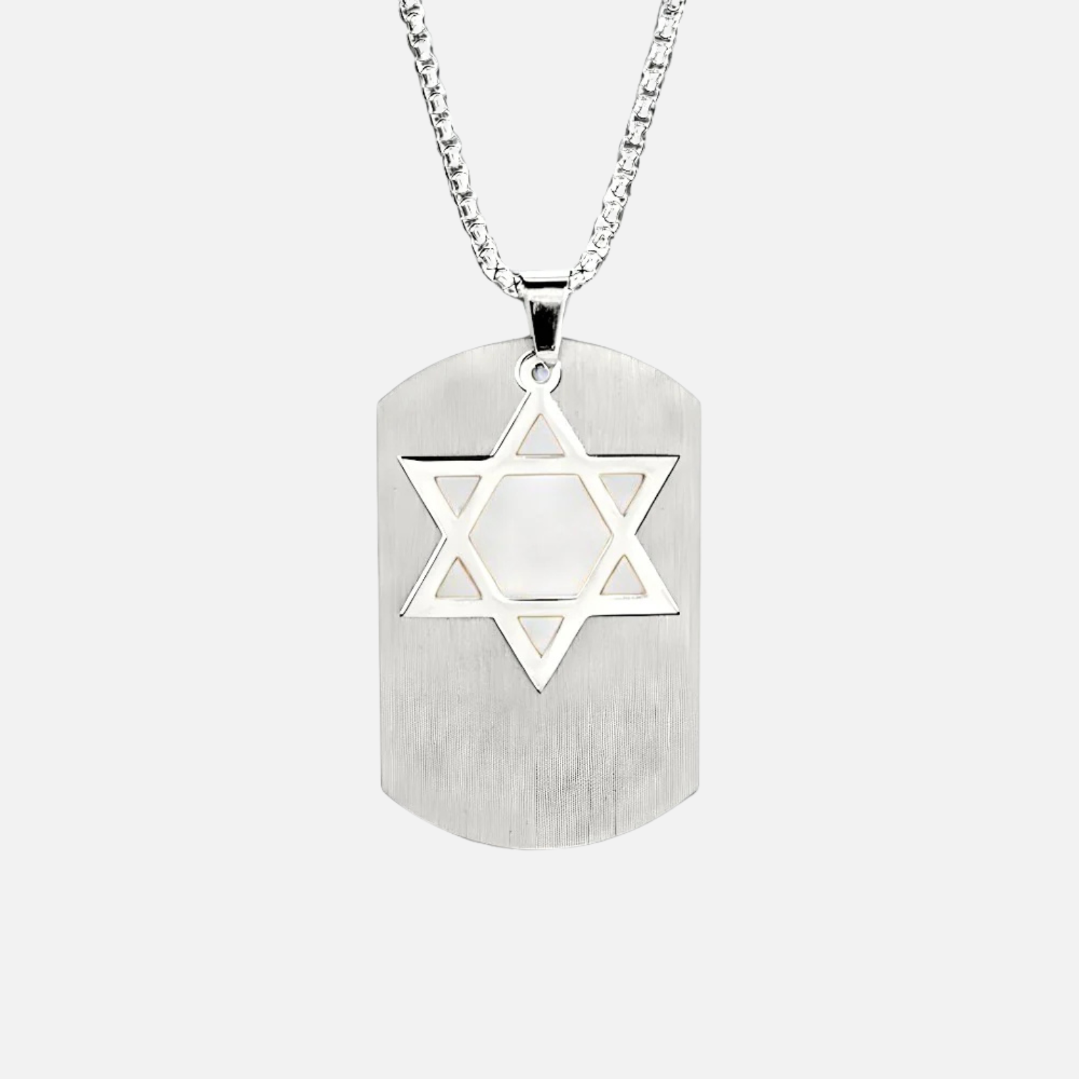 Star of David Tag Pendant