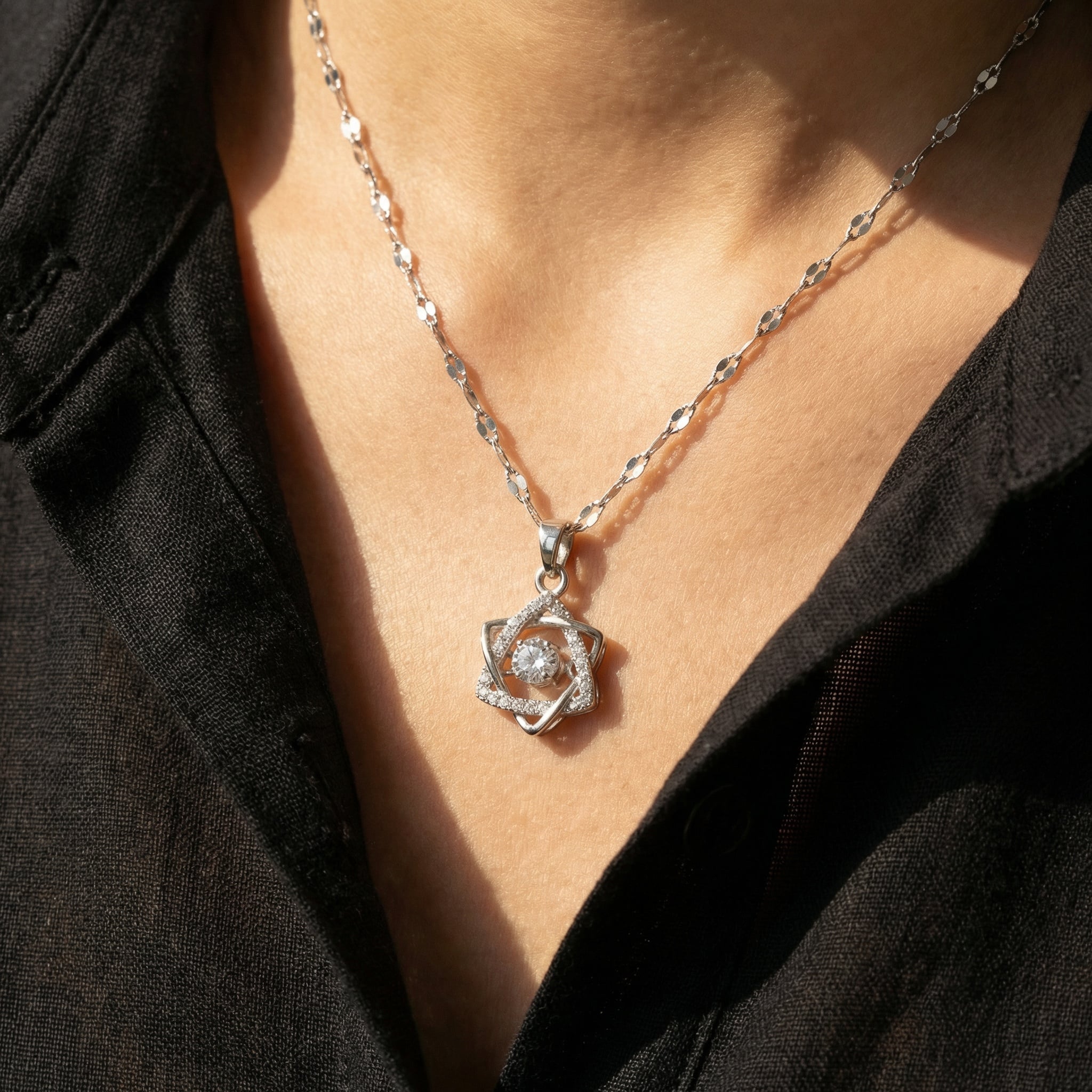 Star Of David Gem Pendant