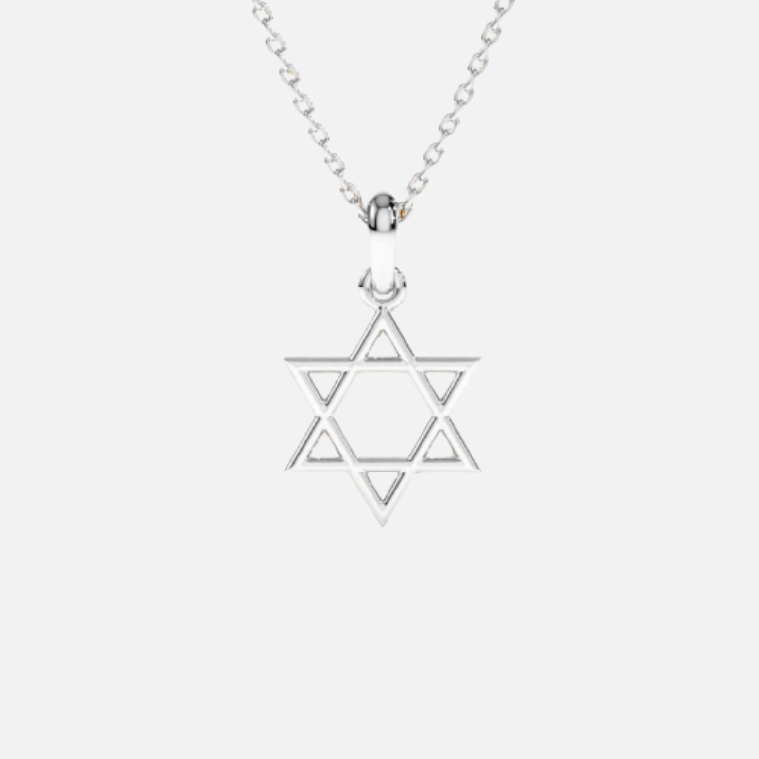 Unisex Star Of David Necklace