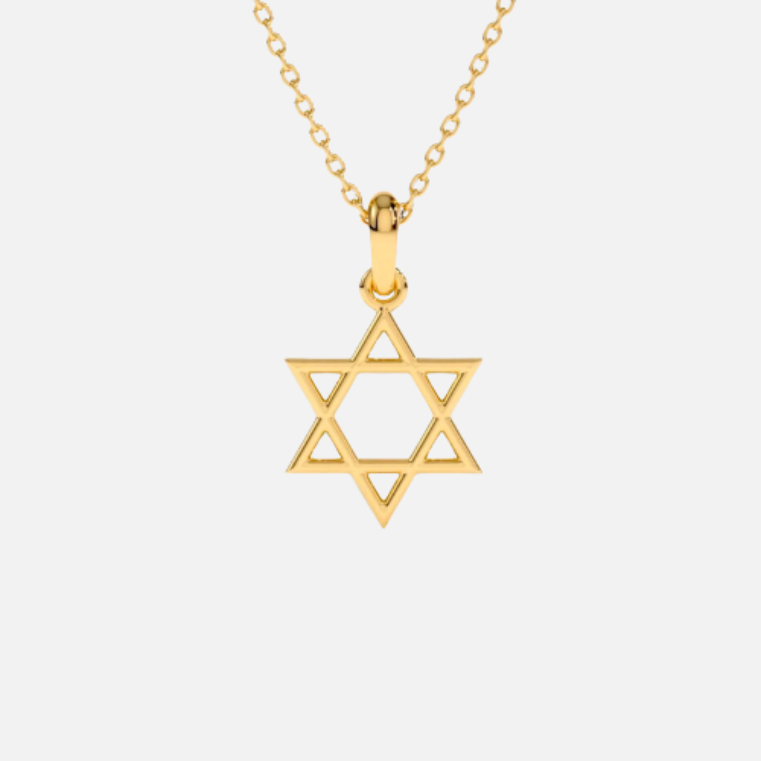 Unisex Star Of David Necklace