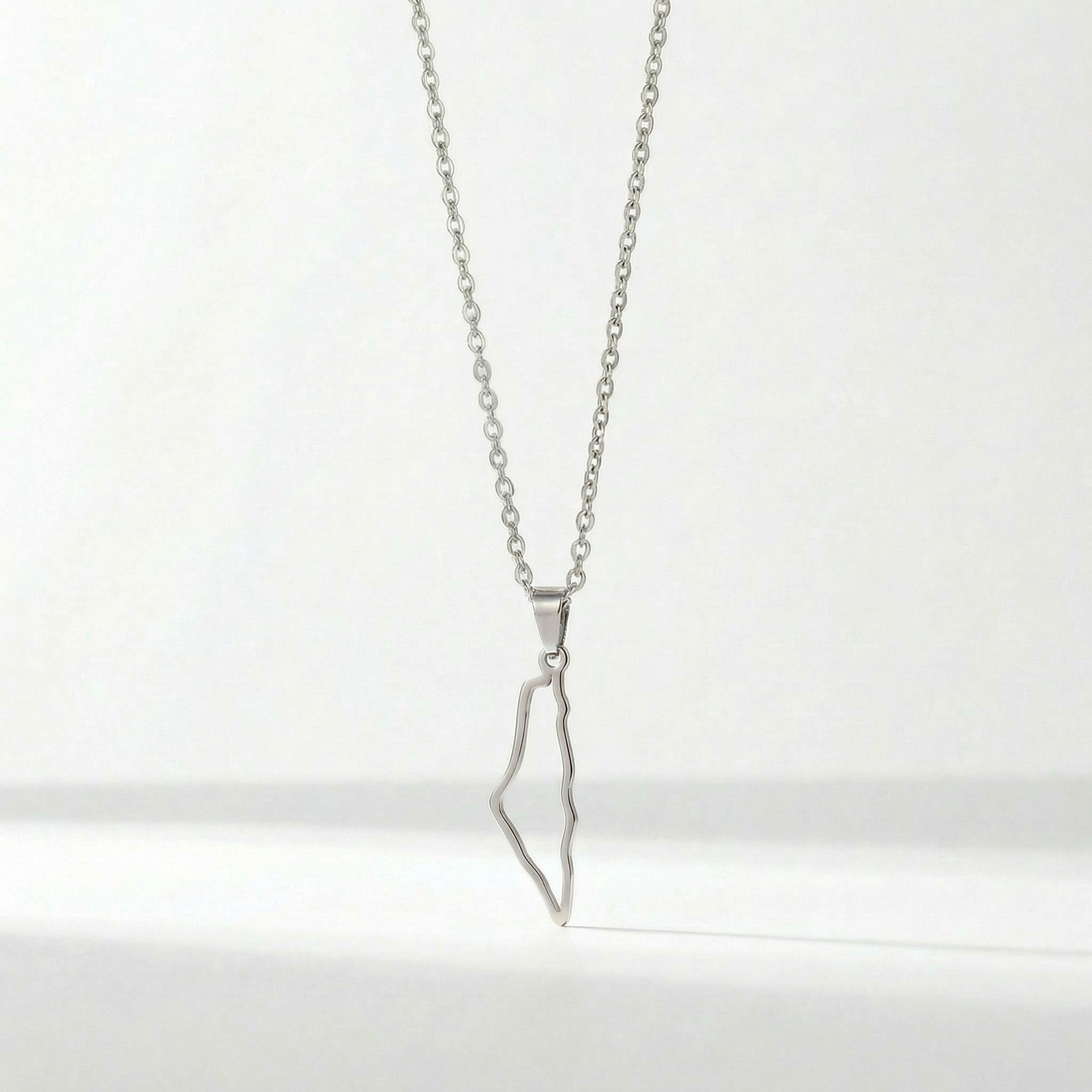 Israel Map Necklace